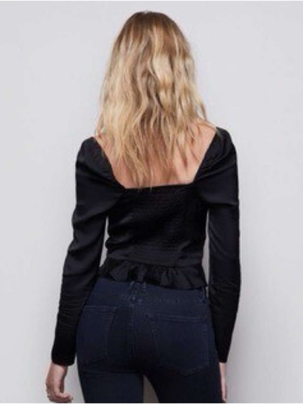 Good American black Blouse size 2 - Picture 3 of 4